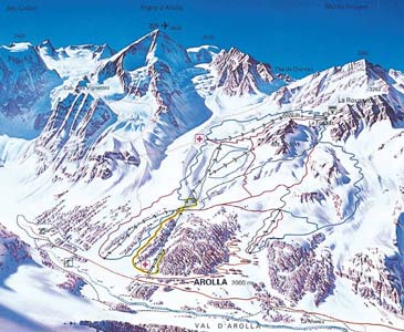 Skigebied Arolla