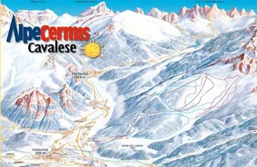 Skigebiet Alpe Cermis - Cavalese