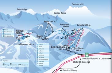 Skigebied Les Paccots - Châtel Saint Denis