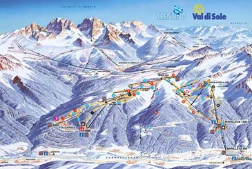 Skigebiet Val di Sole / Folgarida Marilleva