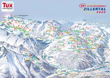 Skigebied Ski- & Gletscherwelt Zillertal 3000