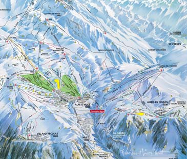 Skigebiet Auris en Oisans - Alpe d'Huez Grand Domaine