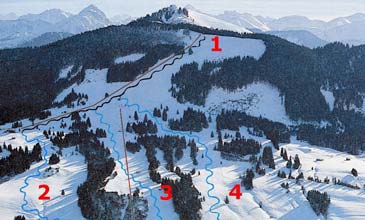 Skigebied Buronlifte Wertach