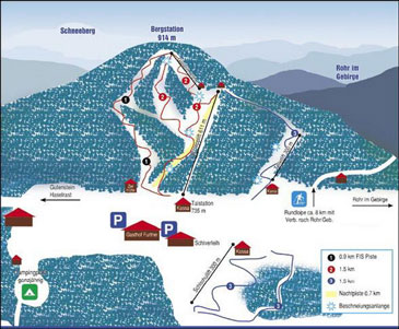 Ski Resort Furtnerlifte Rohr im Gebirge