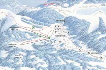 Skigebied Gitschtal - Weißbriach