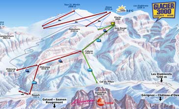 Skigebiet Les Diablerets - Glacier 3000