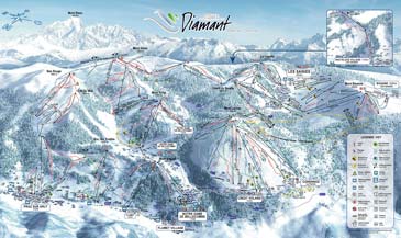 Skigebiet Les Saisies - Espace Diamant