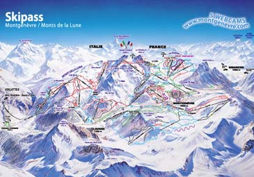 Skigebiet Montgenèvre - La Voie Lactee