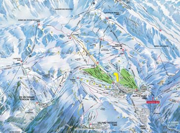 Skigebied Oz en Oisans - Alpe d'Huez Grand Domaine