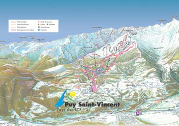 Skigebied Puy St Vincent