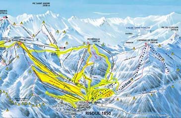 Skigebiet Risoul - La Fôret Blanche
