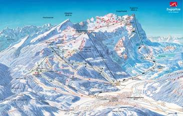 Skigebiet Garmisch Partenkirchen - Bayerische Zugspitzbahn