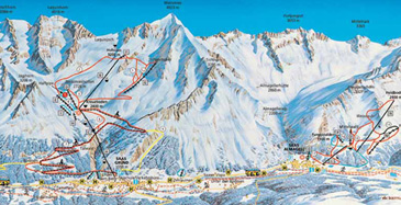 Skigebied Saas Grund - Hohsaas