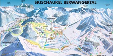 Skigebied Skischaukel Berwang