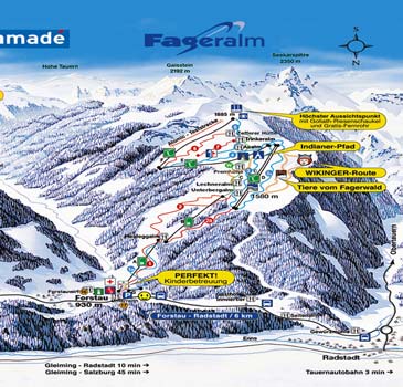 Skigebiet Fageralm Forstau - Ski Amade