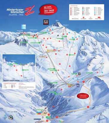 Skigebied Hintertuxer Gletscher