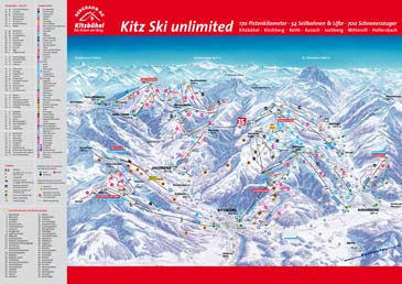 Skigebiet Panoramabahn Kitzbüheler Alpen - Mittersill