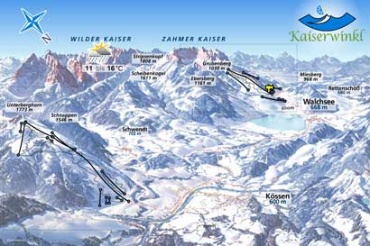 Skigebied Kössen