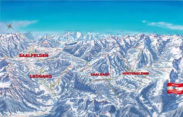 Skigebiet Saalbach Hinterglemm Leogang