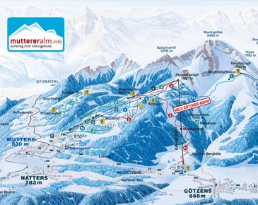 Skigebiet Mutterer Alm