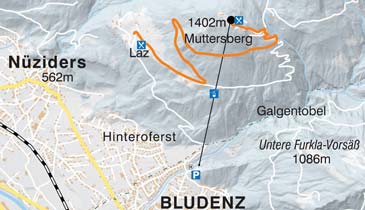 Skigebied Muttersberg - Bludenz