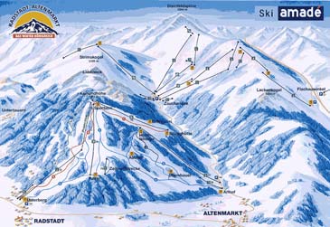 Skigebied Radstadt Altenmarkt - Ski Amade