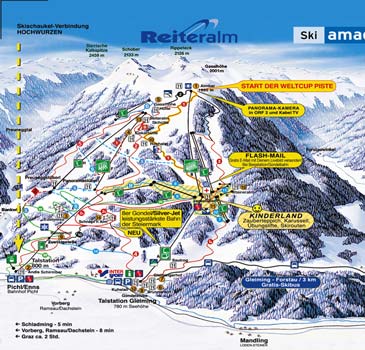 Skigebied Reiteralm Bergbahnen - Ski Amade