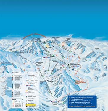 Skigebiet Stubaier Gletscher
