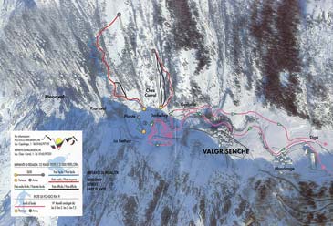 Skigebied Valgrisenche