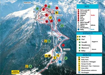 Skigebied Domobianca - Moncucco