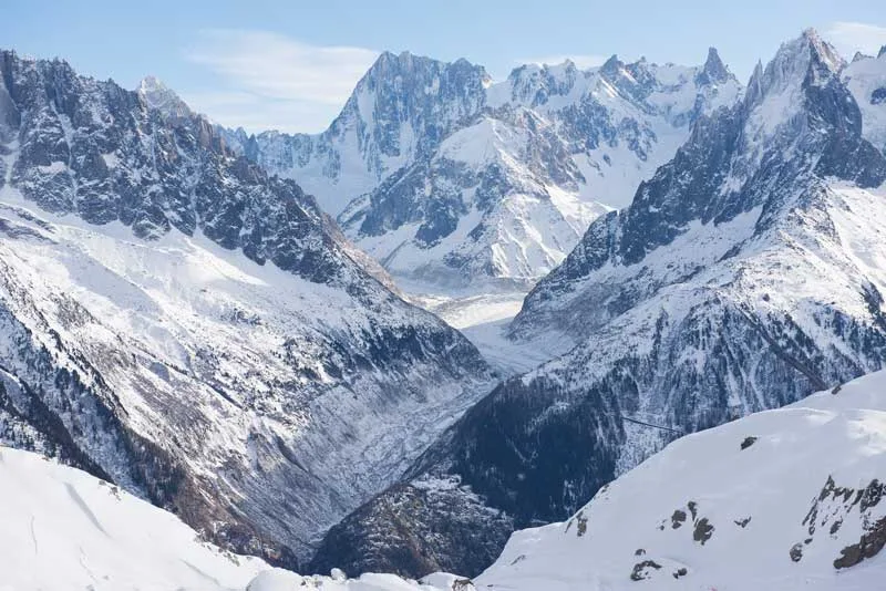 Wintersport in de Franse bergen