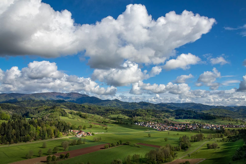 Mooie bebosde heuvels.